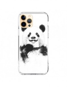 Coque iPhone 12 Pro Max Funny Panda Moustache Movember -...