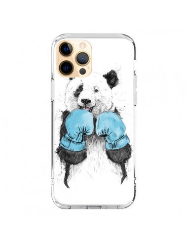 Cover iPhone 12 Pro Max Panda Vincitore Boxe - Balazs Solti