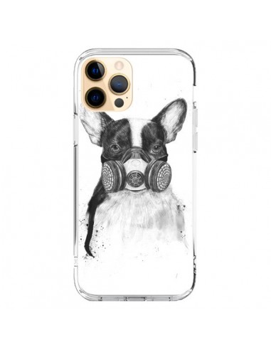 Coque iPhone 12 Pro Max Tagueur Bulldog Dog Chien Big City Life - Balazs Solti