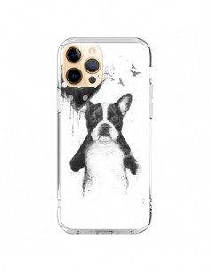 Coque iPhone 12 Pro Max Lover Bulldog Chien Dog My Heart...