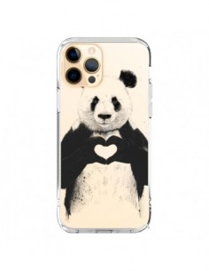 Coque iPhone 12 Pro Max Panda All You Need Is Love...