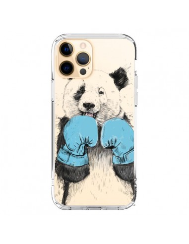 Cover iPhone 12 Pro Max Panda Vincitore Trasparente - Balazs Solti