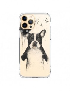 Coque iPhone 12 Pro Max Love Bulldog Dog Chien...