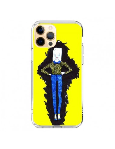 Coque iPhone 12 Pro Max Julie Femme Fashion Mode Jaune - Cécile