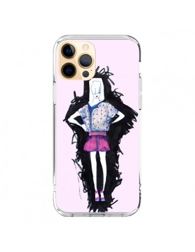 iPhone 12 Pro Max Case Valentine Fashion Girl Light Pink - Cécile