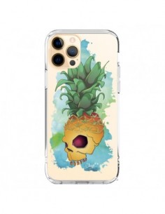 iPhone 12 Pro Max Case Crananas Skull Pineapple Clear -...