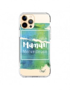 iPhone 12 Pro Max Case I'm a Wonderful Mom Blue Green...