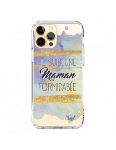 Cover iPhone 12 Pro Max Sono una Mamma Formidabile Viola...