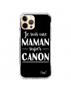 Coque iPhone 12 Pro Max Je suis une Maman super Canon -...