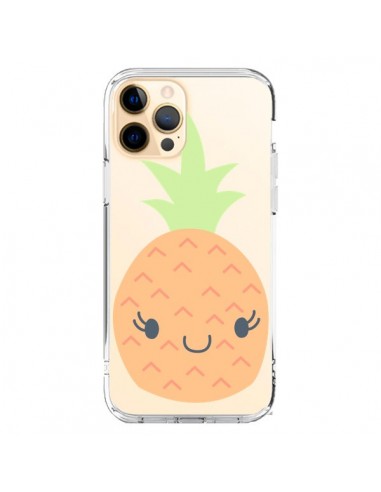 Cover iPhone 12 Pro Max Ananas Pineapple Fruit Trasparente - Claudia Ramos