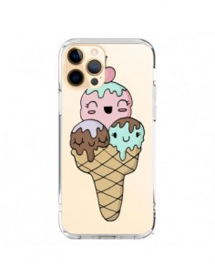 iPhone 12 Pro Max Case Ice cream Summer Cherry Clear -...