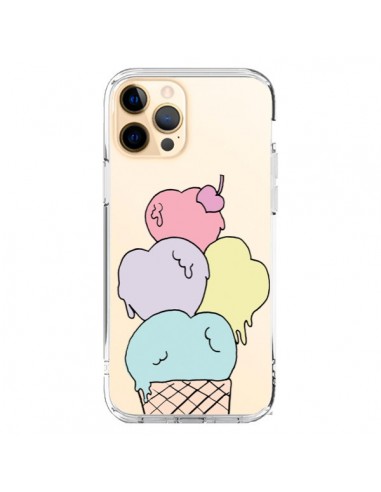 Cover iPhone 12 Pro Max Gelato Estate Cuore Trasparente - Claudia Ramos