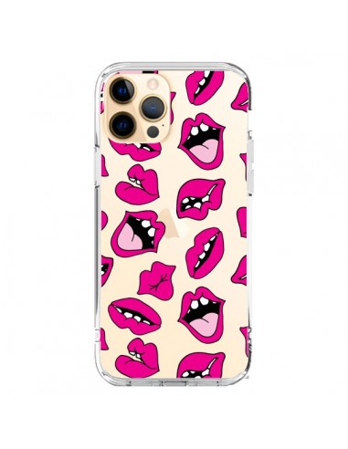 Cover iPhone 12 Pro Max Labbra Bacio Trasparente - Claudia Ramos