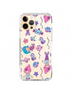 iPhone 12 Pro Max Case Little Mermaid Ocean Clear -...