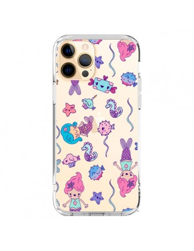 Coque iPhone 12 Pro Max Mermaid Petite Sirene Ocean Transparente - Claudia Ramos