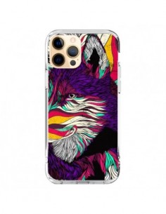 Cover iPhone 12 Pro Max Husky Cane-Lupo Colorato  - Danny...
