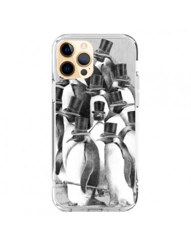 Coque iPhone 12 Pro Max Pingouins Gentlemen - Eric Fan