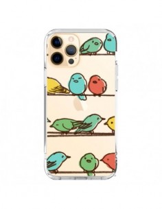Coque iPhone 12 Pro Max Oiseaux Birds Transparente - Eric...