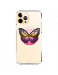 Coque iPhone 12 Pro Max Papillon Butterfly Transparente -...