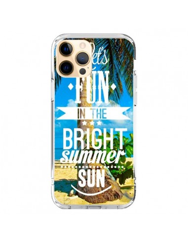 Coque iPhone 12 Pro Max Fun Summer Sun Été - Eleaxart