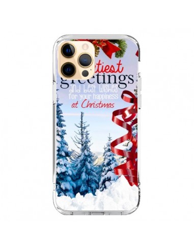 Coque iPhone 12 Pro Max Voeux Joyeux Noël - Eleaxart