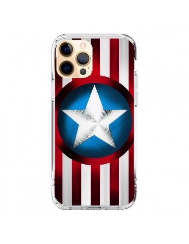Coque iPhone 12 Pro Max Captain America Great Defender - Eleaxart