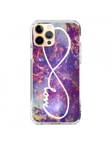 Coque iPhone 12 Pro Max Love Forever Infini Galaxy - Eleaxart
