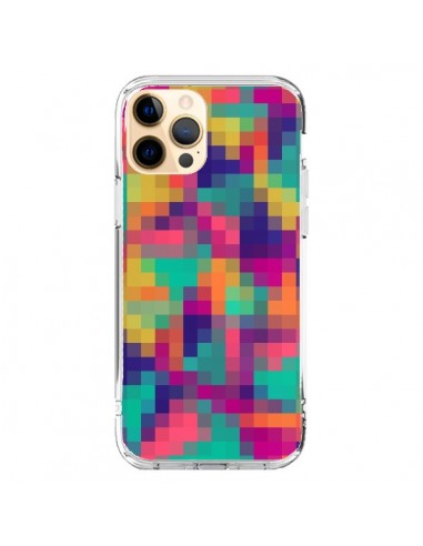 Coque iPhone 12 Pro Max Exotic Mosaic Pixels Azteque - Eleaxart