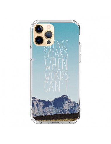 Cover iPhone 12 Pro Max Silence speaks when words can't Paesaggio - Eleaxart