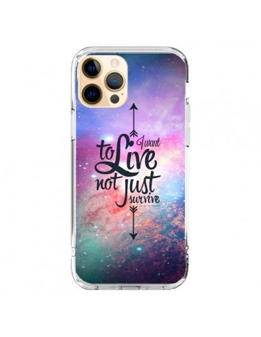 Coque iPhone 12 Pro Max I want to live Je veux vivre - Eleaxart