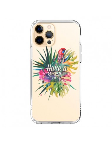 iPhone 12 Pro Max Case Have a great Summer Parrots - Eleaxart