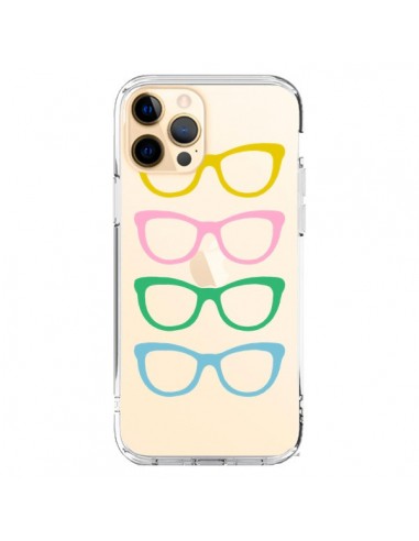 Coque iPhone 12 Pro Max Sunglasses Lunettes Soleil Couleur Transparente - Project M
