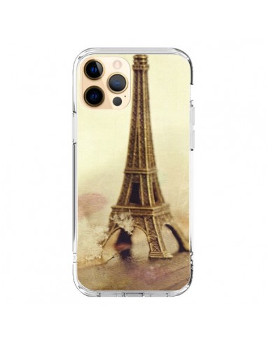 Coque iPhone 12 Pro Max Tour Eiffel Vintage - Irene Sneddon