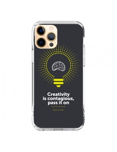 Coque iPhone 12 Pro Max Creativity is contagious, Einstein - Shop Gasoline