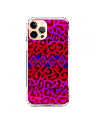 Coque iPhone 12 Pro Max Tribal Leopard Rouge - Ebi Emporium