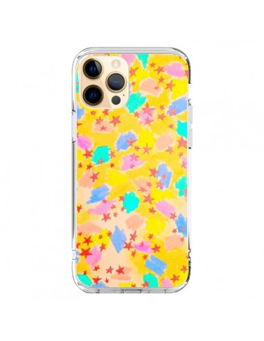 Coque iPhone 12 Pro Max Stars Etoiles Jaunes - Ebi Emporium