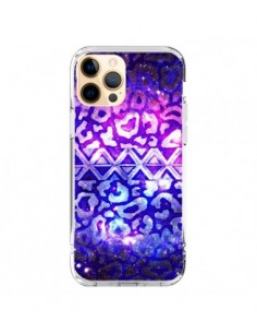 Cover iPhone 12 Pro Max Tribale Leopardo Spazio Galaxy -...