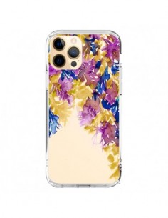 Cover iPhone 12 Pro Max Cascata Floreale Trasparente -...