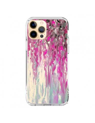 Coque iPhone 12 Pro Max Tempête Rose Transparente - Ebi Emporium