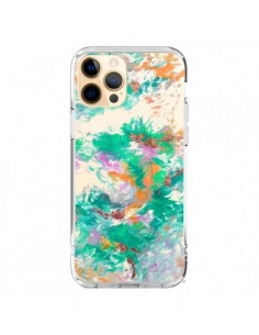 Cover iPhone 12 Pro Max Sirena Fiori Trasparente - Ebi...