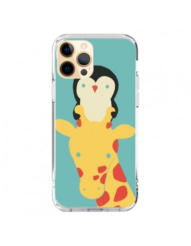 Coque iPhone 12 Pro Max Girafe Pingouin Meilleure Vue Better View - Jay Fleck