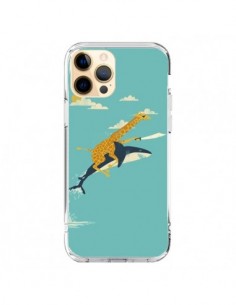 Coque iPhone 12 Pro Max Girafe Epee Requin Volant - Jay...
