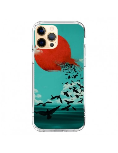 Coque iPhone 12 Pro Max Soleil Oiseaux Mer - Jay Fleck