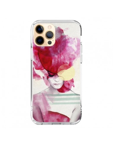 Coque iPhone 12 Pro Max Bright Pink Portrait Femme - Jenny Liz Rome