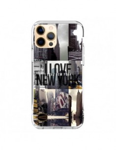 Cover iPhone 12 Pro Max I Love New Yorck City Nero -...