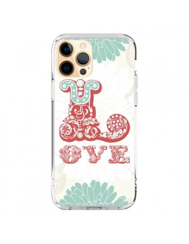 Coque iPhone 12 Pro Max Love Fleurs Flourish - Javier Martinez