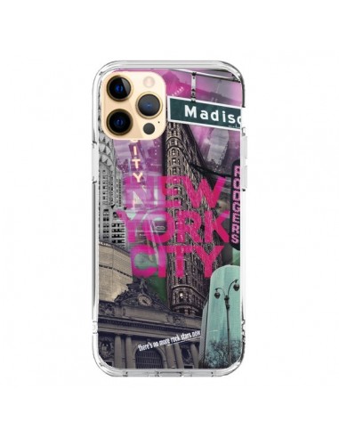 Coque iPhone 12 Pro Max New York City Rose - Javier Martinez