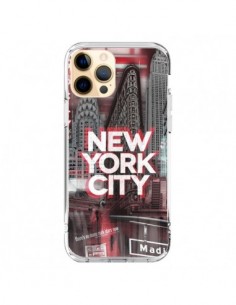 Coque iPhone 12 Pro Max New York City Rouge - Javier...