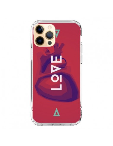 Coque iPhone 12 Pro Max Love Coeur Triangle Amour - Javier Martinez