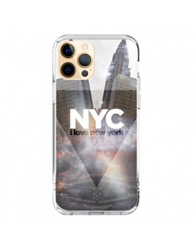 Coque iPhone 12 Pro Max I Love New York City Gris - Javier Martinez